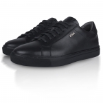 Zuma 201 Matte Black Leather Sneaker Thumbnail