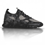 Flex 04 Black Camouflage Embossed Leather Sneaker Thumbnail
