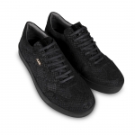 Z7 Black Cobra Embossed Leather Sneaker Thumbnail