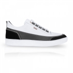 Relax 01 White & Gray Leather Sneaker Thumbnail