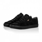 New 106 Black Croco Embossed Leather Sneaker Thumbnail